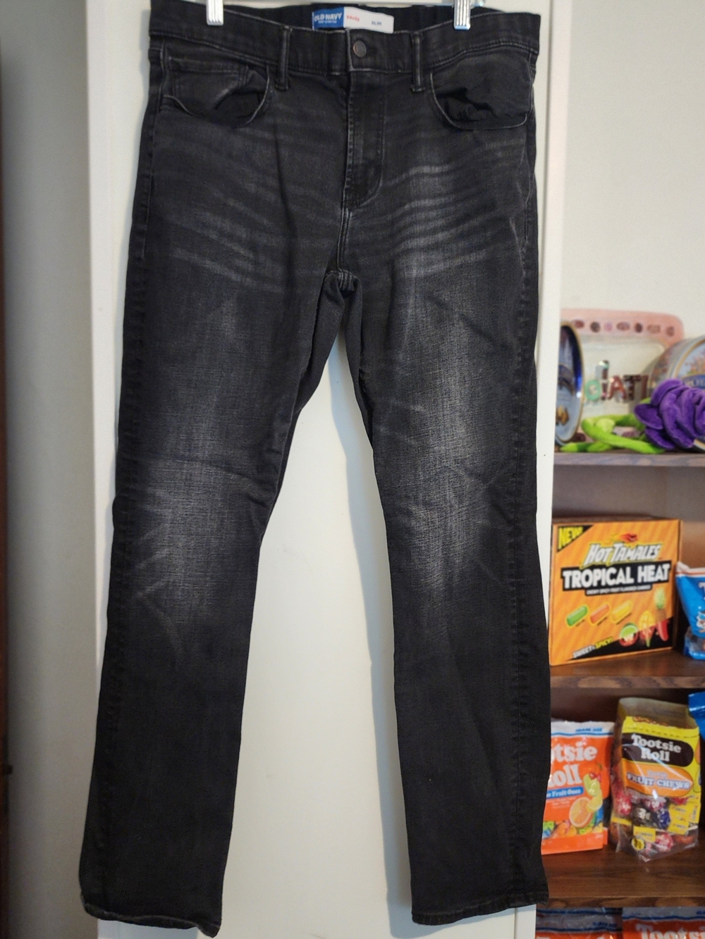 Old Navy Men's Black Straight Jeans